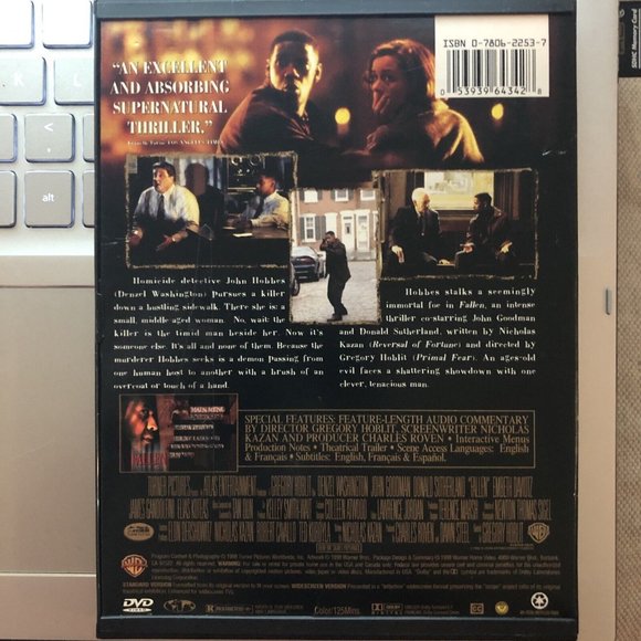 Fallen [Snap Case Packaging] Denzel Washington, John Goodman - Picture 3 of 6